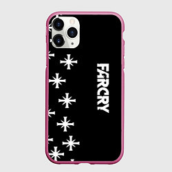 Чехол iPhone 11 Pro матовый Farcry текстура знаки, цвет: 3D-малиновый