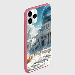Чехол iPhone 11 Pro матовый Фантастическая античность, цвет: 3D-малиновый — фото 2