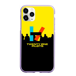 Чехол iPhone 11 Pro матовый Twenty one pilots rock steel, цвет: 3D-светло-сиреневый