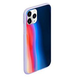 Чехол iPhone 11 Pro матовый Неоновый градиент разводы, цвет: 3D-светло-сиреневый — фото 2