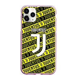 Чехол iPhone 11 Pro матовый Juventus pattern fc, цвет: 3D-розовый