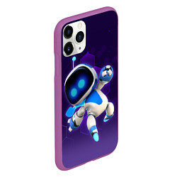 Чехол iPhone 11 Pro матовый Mascot - Astro Bot, цвет: 3D-фиолетовый — фото 2