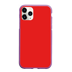 Чехол iPhone 11 Pro матовый Эмоция гнева - красный, цвет: 3D-фиолетовый