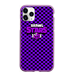 Чехол iPhone 11 Pro матовый Brawl stars клетка, цвет: 3D-фиолетовый