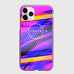 Чехол iPhone 11 Pro матовый Starfield geometry game