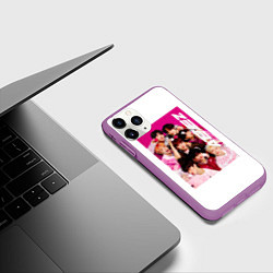 Чехол iPhone 11 Pro матовый Ateez группа, цвет: 3D-фиолетовый — фото 2