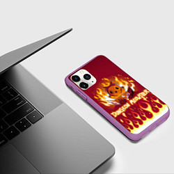 Чехол iPhone 11 Pro матовый Mr DnD Meowster, цвет: 3D-фиолетовый — фото 2
