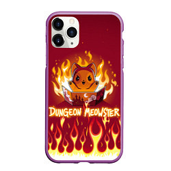 Чехол iPhone 11 Pro матовый Mr DnD Meowster, цвет: 3D-фиолетовый