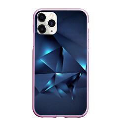 Чехол iPhone 11 Pro матовый Геометрия с подсветкой, цвет: 3D-розовый