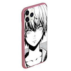 Чехол iPhone 11 Pro матовый A boy manga, цвет: 3D-малиновый — фото 2