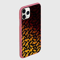 Чехол iPhone 11 Pro матовый Marshmello текстура, цвет: 3D-малиновый — фото 2
