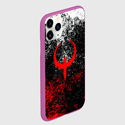 Чехол iPhone 11 Pro матовый Quake брызги красок, цвет: 3D-фиолетовый — фото 2