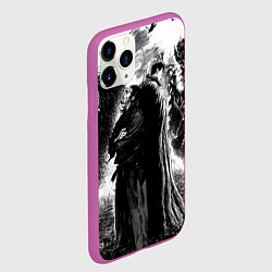Чехол iPhone 11 Pro матовый Musashi Miyamoto And Berserk, цвет: 3D-фиолетовый — фото 2