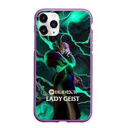 Чехол iPhone 11 Pro матовый Lady Geist Deadlock, цвет: 3D-фиолетовый