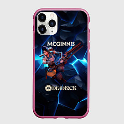 Чехол iPhone 11 Pro матовый Deadlock McGinnis, цвет: 3D-малиновый