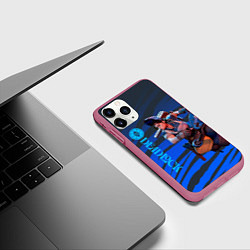 Чехол iPhone 11 Pro матовый МакГиннис Deadlock, цвет: 3D-малиновый — фото 2