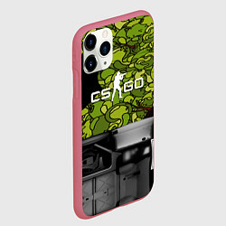 Чехол iPhone 11 Pro матовый Counter strike game skin, цвет: 3D-малиновый — фото 2