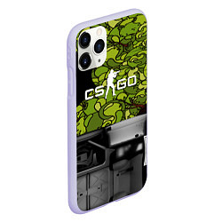 Чехол iPhone 11 Pro матовый Counter strike game skin, цвет: 3D-светло-сиреневый — фото 2