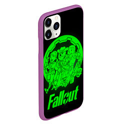 Чехол iPhone 11 Pro матовый Fallout - movie heroes, цвет: 3D-фиолетовый — фото 2