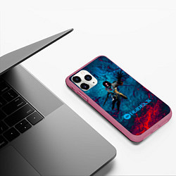 Чехол iPhone 11 Pro матовый Аномалия Deadlock, цвет: 3D-малиновый — фото 2