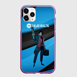 Чехол iPhone 11 Pro матовый Deadlock Pocket, цвет: 3D-фиолетовый