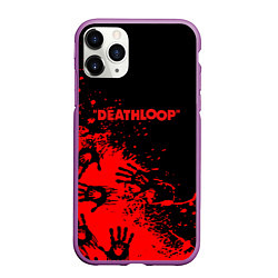 Чехол iPhone 11 Pro матовый Deathloop руки краска