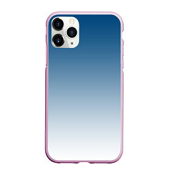 Чехол iPhone 11 Pro матовый Бирюзовый градиент текстура, цвет: 3D-розовый