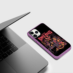 Чехол iPhone 11 Pro матовый Love horror movies, цвет: 3D-фиолетовый — фото 2
