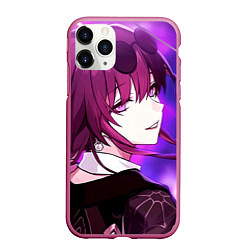 Чехол iPhone 11 Pro матовый Honkai Star Rail Kafka violet light, цвет: 3D-малиновый