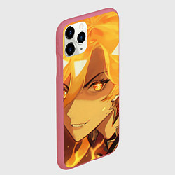 Чехол iPhone 11 Pro матовый Genshin Impact Мавуика, цвет: 3D-малиновый — фото 2