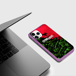 Чехол iPhone 11 Pro матовый Dying Light 2 zombie, цвет: 3D-фиолетовый — фото 2
