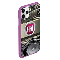 Чехол iPhone 11 Pro матовый FIAT logo motors, цвет: 3D-фиолетовый — фото 2