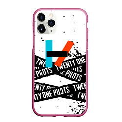 Чехол iPhone 11 Pro матовый Twenty one pilots rock, цвет: 3D-малиновый