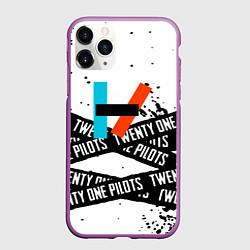Чехол iPhone 11 Pro матовый Twenty one pilots rock, цвет: 3D-фиолетовый