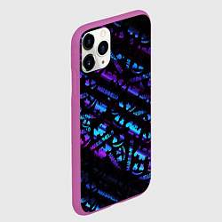 Чехол iPhone 11 Pro матовый Marshmello neon club, цвет: 3D-фиолетовый — фото 2