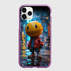 Чехол iPhone 11 Pro матовый Urban Pac 8bit, цвет: 3D-фиолетовый