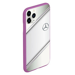 Чехол iPhone 11 Pro матовый Mercedes benz metalic collection, цвет: 3D-фиолетовый — фото 2