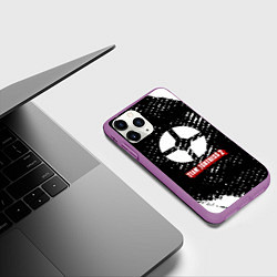 Чехол iPhone 11 Pro матовый Team Fortress 2 краски штрихи, цвет: 3D-фиолетовый — фото 2