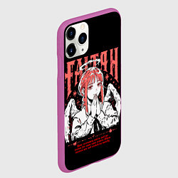 Чехол iPhone 11 Pro матовый Макима ангел - Человек бензопила, цвет: 3D-фиолетовый — фото 2