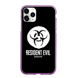 Чехол iPhone 11 Pro матовый Resident Evil umbrella corp logo, цвет: 3D-фиолетовый