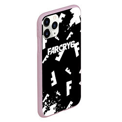 Чехол iPhone 11 Pro матовый FC6 logo pattern, цвет: 3D-розовый — фото 2