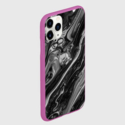 Чехол iPhone 11 Pro матовый Чернила, цвет: 3D-фиолетовый — фото 2