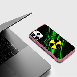 Чехол iPhone 11 Pro матовый S T A L K E R 2 кислотный стиль, цвет: 3D-малиновый — фото 2