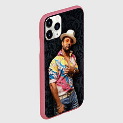 Чехол iPhone 11 Pro матовый Shaggy - bombastic, цвет: 3D-малиновый — фото 2