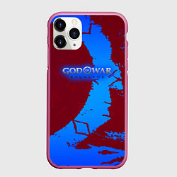 Чехол iPhone 11 Pro матовый Война богов Рагнарёк, цвет: 3D-малиновый