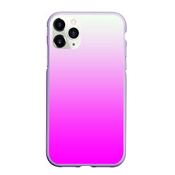 Чехол iPhone 11 Pro матовый Gradient color pink, цвет: 3D-светло-сиреневый