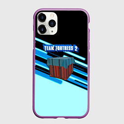Чехол iPhone 11 Pro матовый Team Fortress line, цвет: 3D-фиолетовый