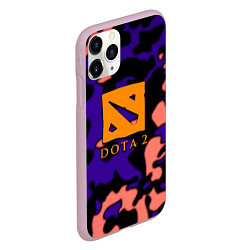 Чехол iPhone 11 Pro матовый DOTA 2 камуфляж, цвет: 3D-розовый — фото 2