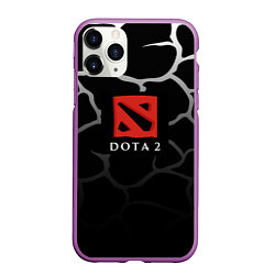 Чехол iPhone 11 Pro матовый DOTA2 земля, цвет: 3D-фиолетовый