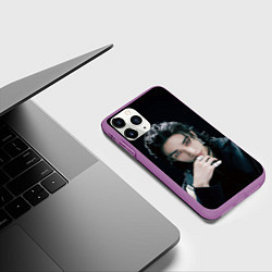 Чехол iPhone 11 Pro матовый Stray Kids Hyunjin Giant concept, цвет: 3D-фиолетовый — фото 2